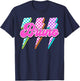 Bruno Checkered Bolt I Love Bruno Groovy 70's 80's Vintage T-Shirt - T-Shirt | Navy