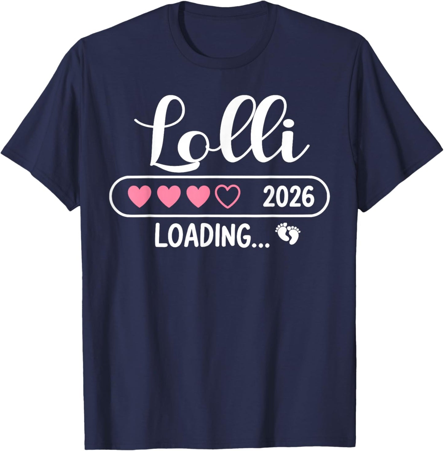 Lolli 2026 Loading New Lolli Est 2026 T-Shirt - T-Shirt | Navy