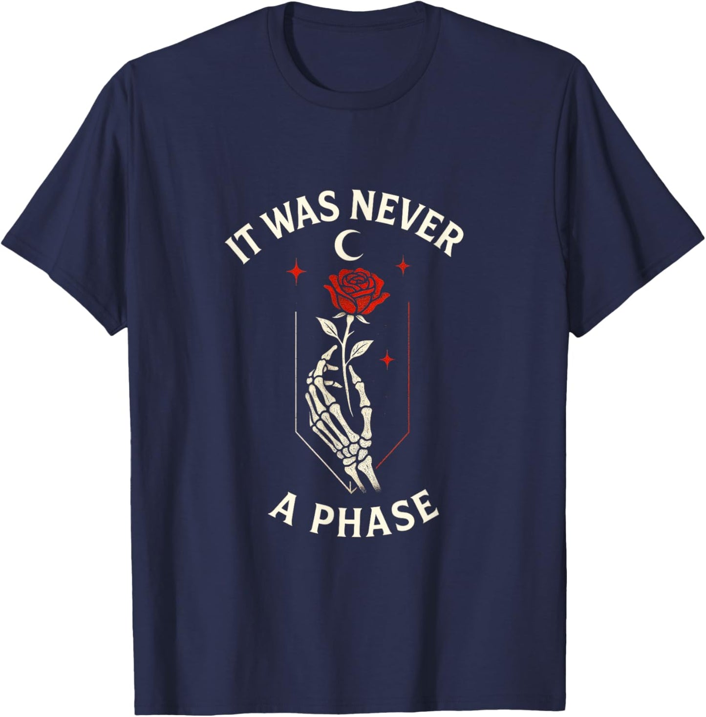 It was Never a Phase - Emo Elder Scene Love T-Shirt - T-Shirt | Navy