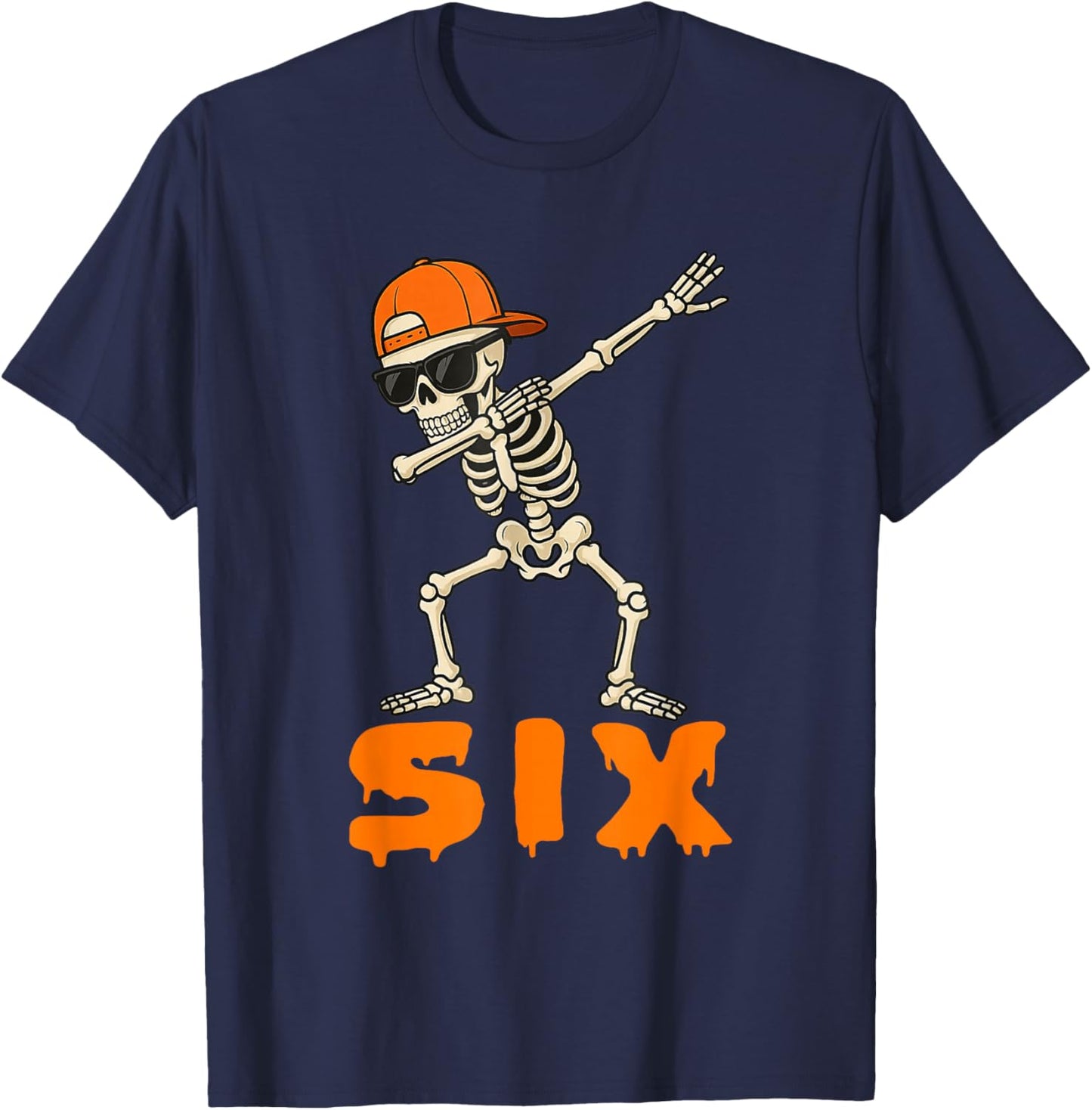 Funny Dabbing Skeleton 67 Meme Matching Halloween Costume T-Shirt - T-Shirt | Navy