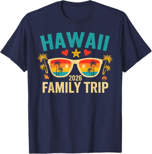 Hawaii Family Trip 2026 Vacation Hawaii Family Travel T-Shirt - T-Shirt | Navy
