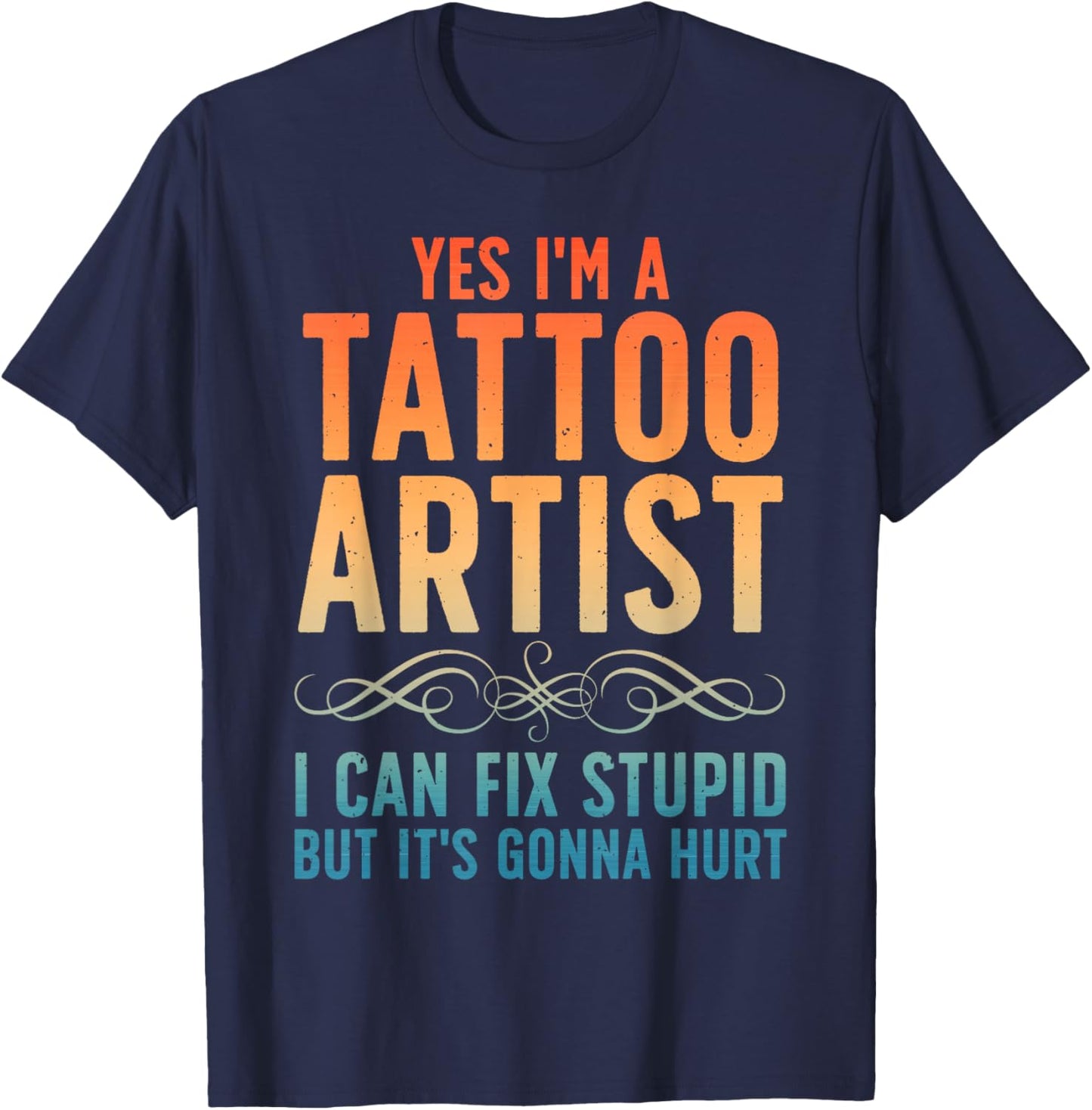 Funny Tattoo Artist Art Women Tattooer Tattoo Artist T-Shirt - T-Shirt | Navy