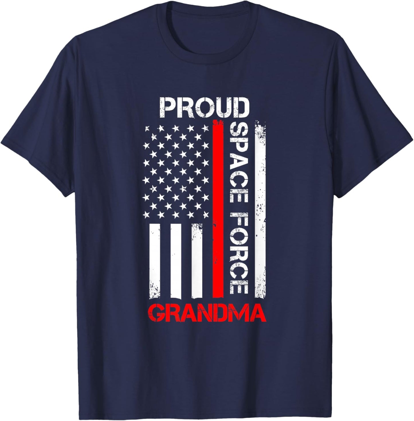 Proud Space Force Grandma T-Shirt - T-Shirt | Navy