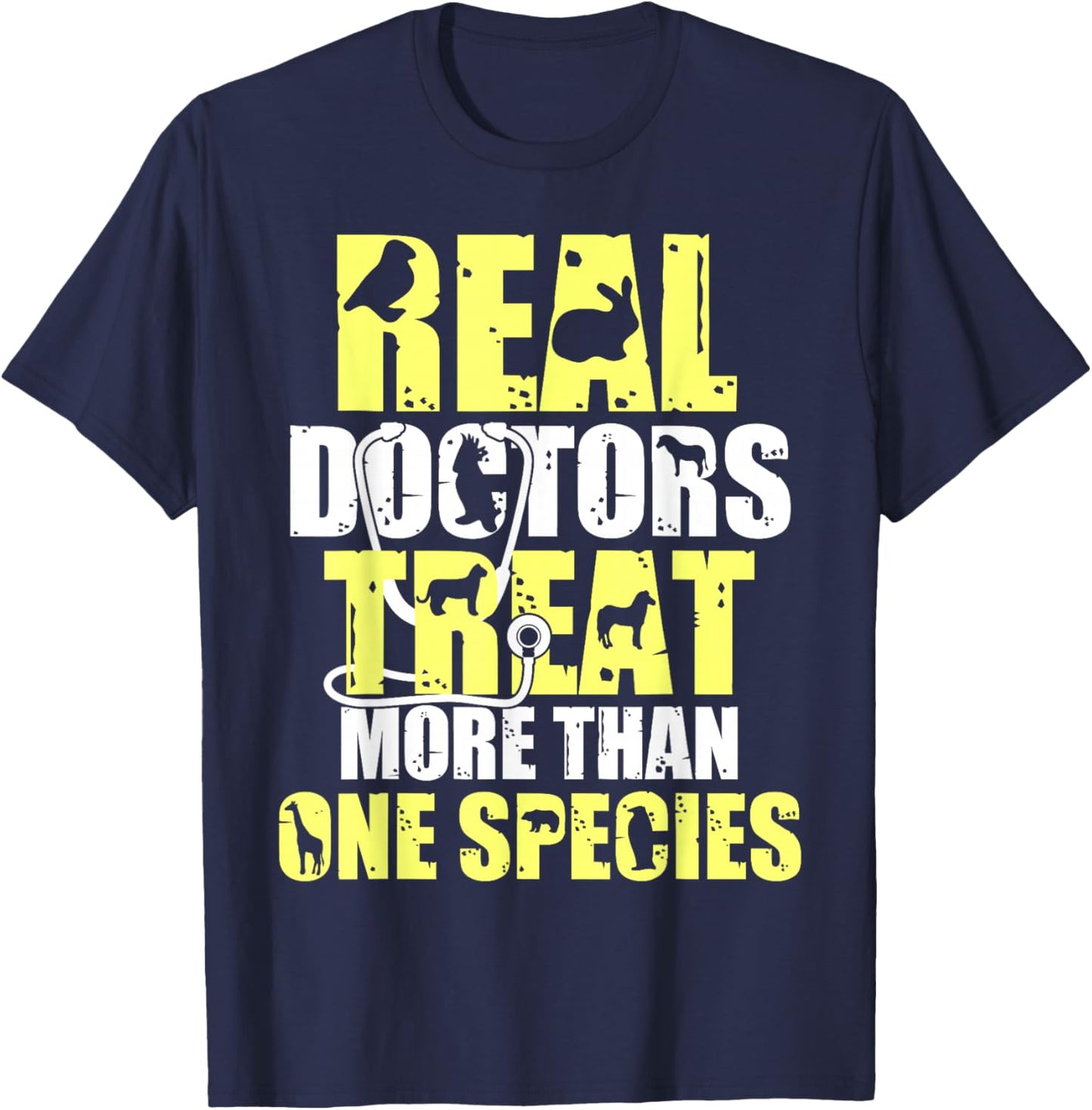 Funny Veterinarian Design Women Vet Tech Veterinary T-Shirt - T-Shirt | Navy