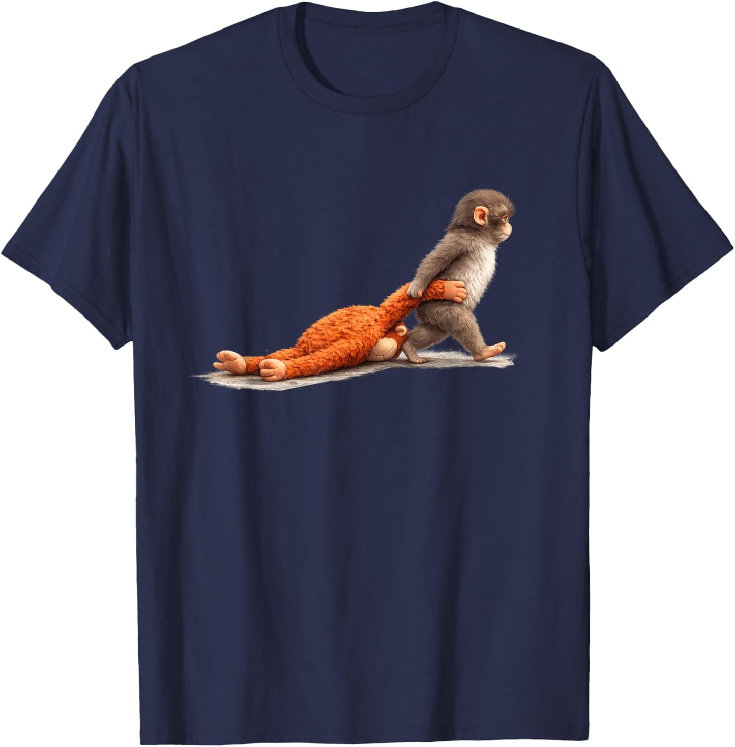 Cute Monkey Punch T-Shirt - T-Shirt | Navy