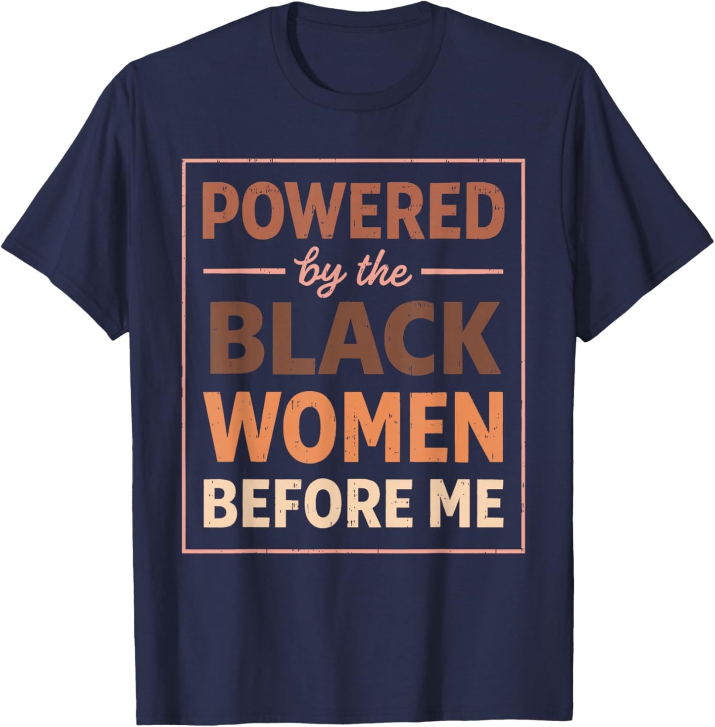 Black History Month Shirt Women Afro Black Women African T-Shirt - T-Shirt | Navy