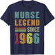Nursing Legend 1966 Hospital Crew 60th Birthday Nurse T-Shirt - T-Shirt | Navy