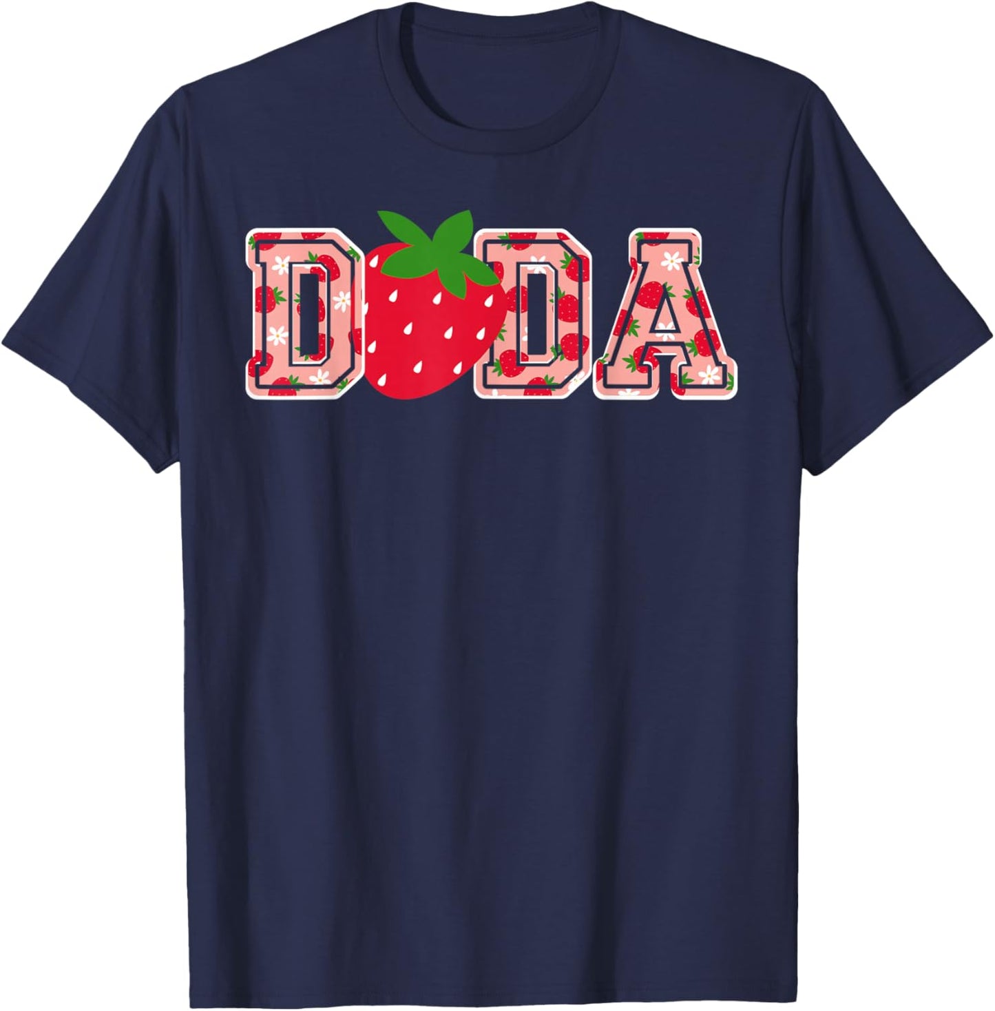 Dada Strawberry Birthday T-Shirt - T-Shirt | Navy
