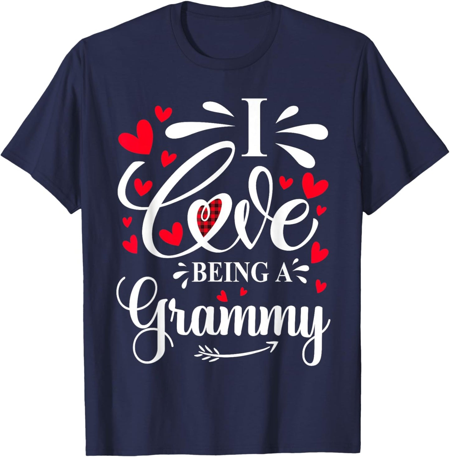 I Love Being A Grammy Valentines T-Shirt - T-Shirt | Navy