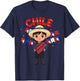Chile Chilean Boy Traditional Outfit Wear Flag Heritage T-Shirt - T-Shirt | Navy