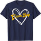 Green Bay Heart Women Girl Kid T-Shirt - T-Shirt | Navy