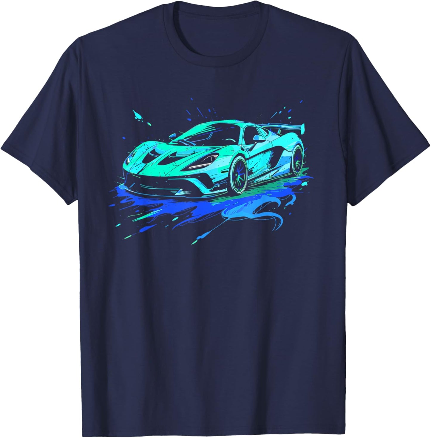 Supercar Sports Car T-Shirt - T-Shirt | Navy