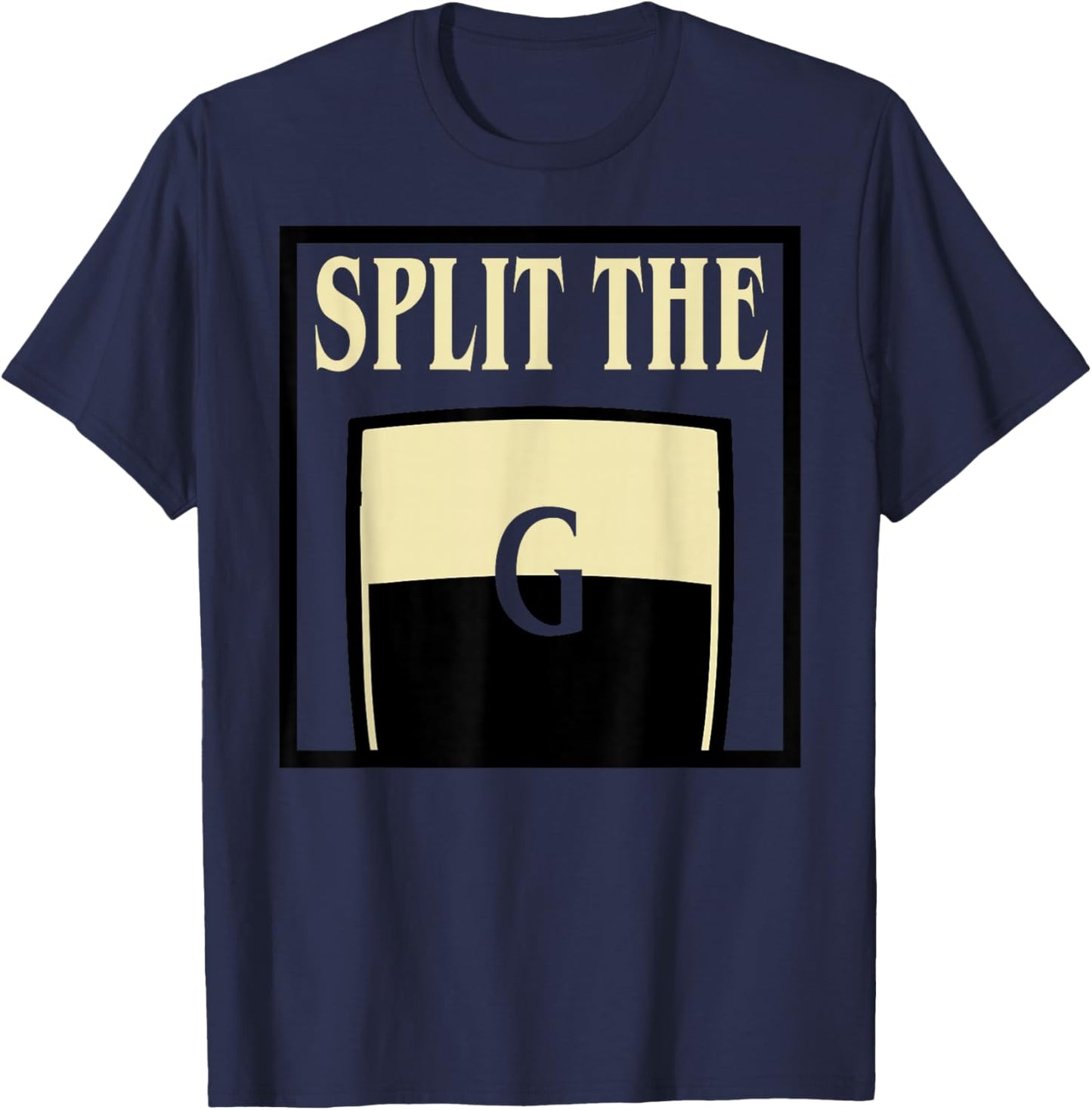 Split The G T-Shirt - T-Shirt | Navy