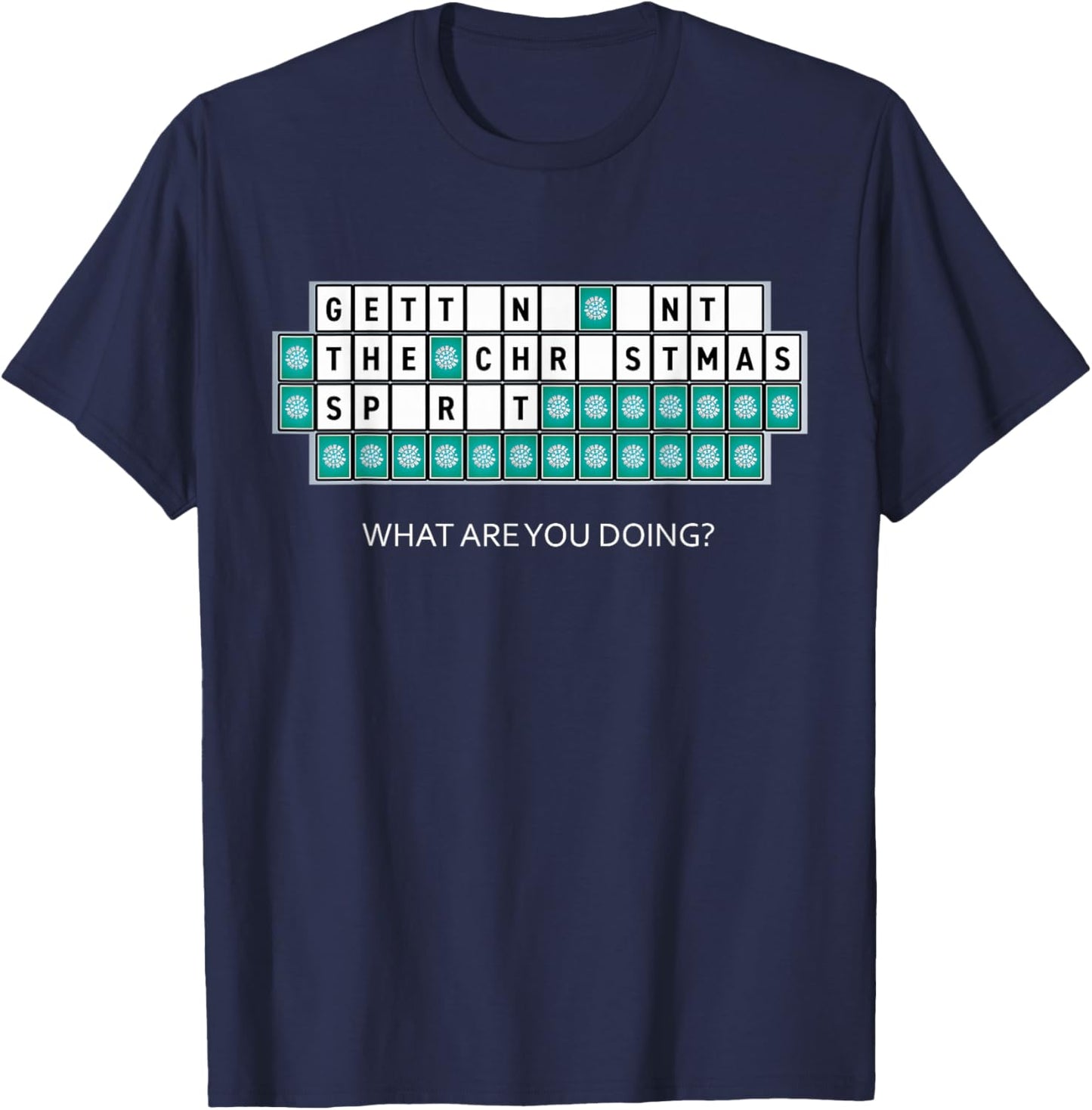 Wheel of Fortune Christmas Spirit T-Shirt - T-Shirt | Navy