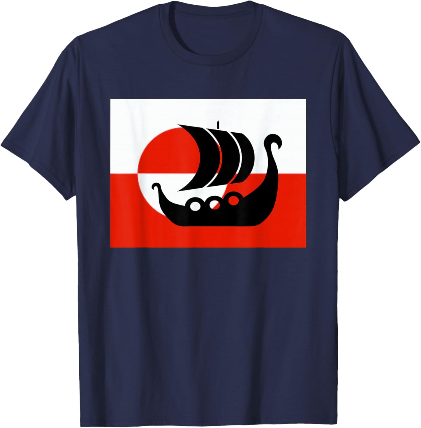 Denmark Greenland Flag is Not for Sale Support Danish Design T-Shirt - T-Shirt | Navy