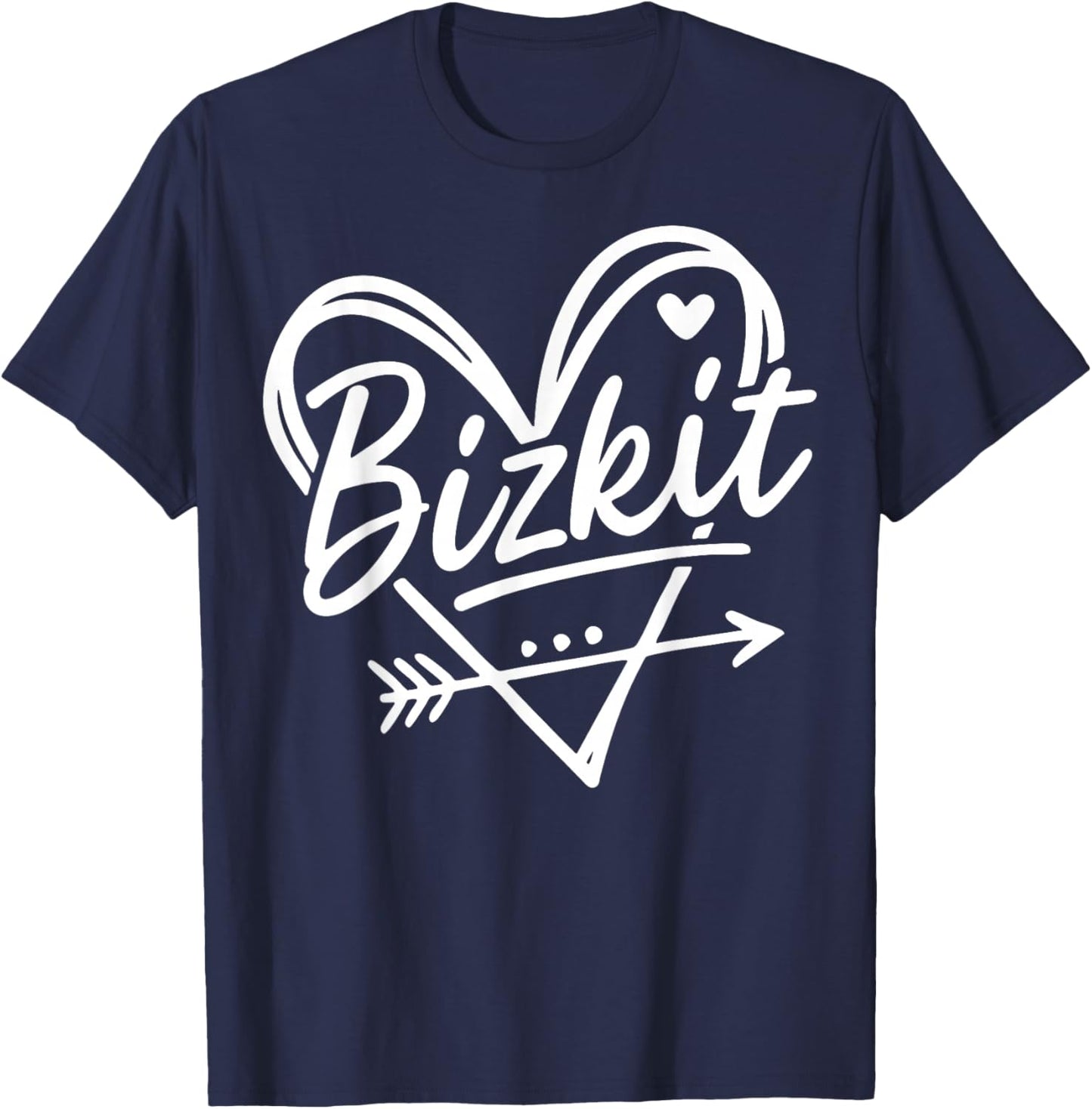 Vintage Bizkit Graphic Heart Gift Women Kid T-Shirt - T-Shirt | Navy