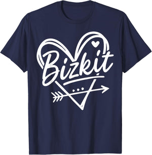 Vintage Bizkit Graphic Heart Gift Women Kid T-Shirt - T-Shirt | Navy