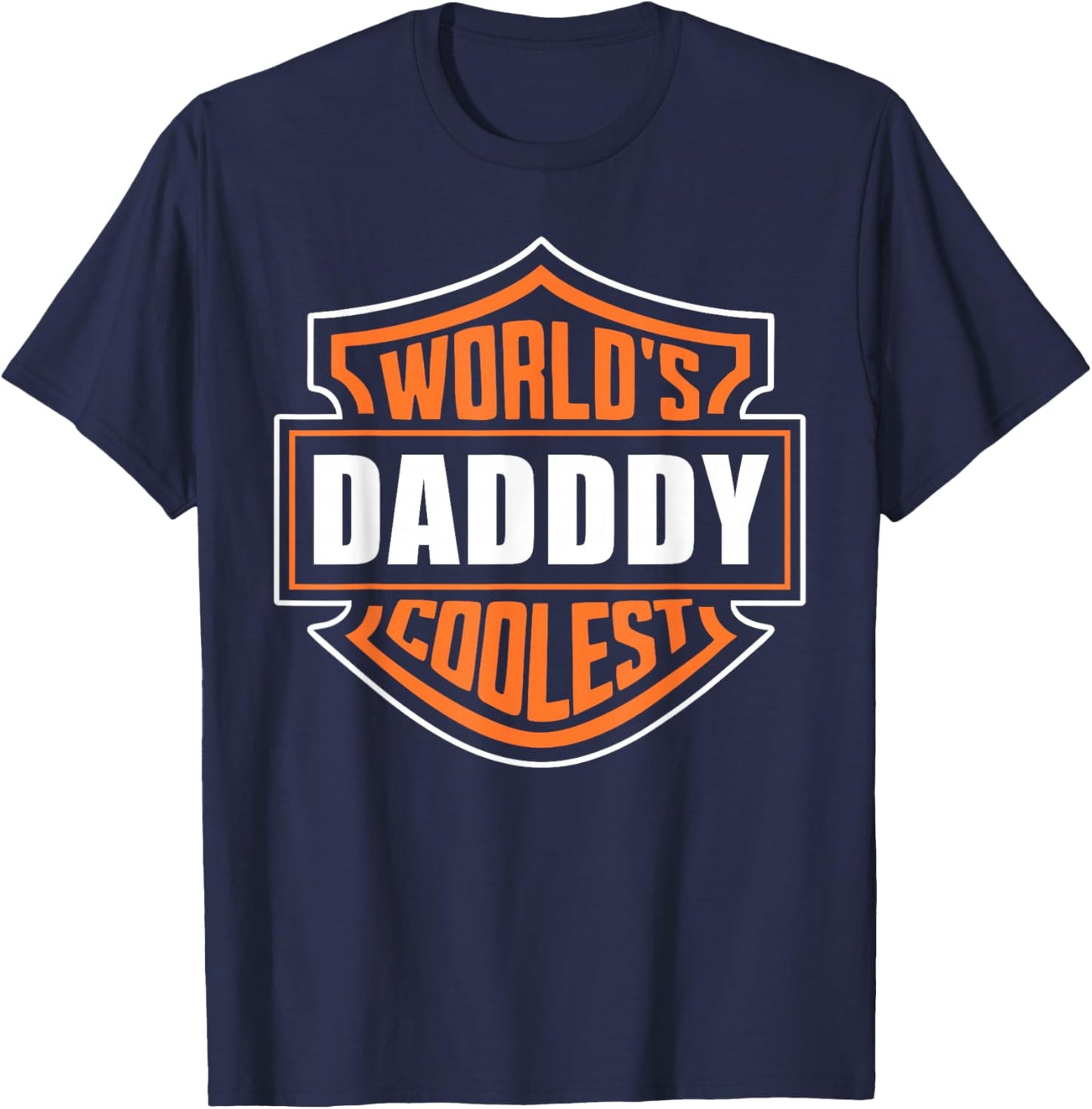 Retro World's Coolest Daddy Matching Family Reunion Outfit T-Shirt - T-Shirt | Navy