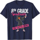 8th Grade Graduate 2026 Dab Black Girl Graduation Class 26 T-Shirt - T-Shirt | Navy