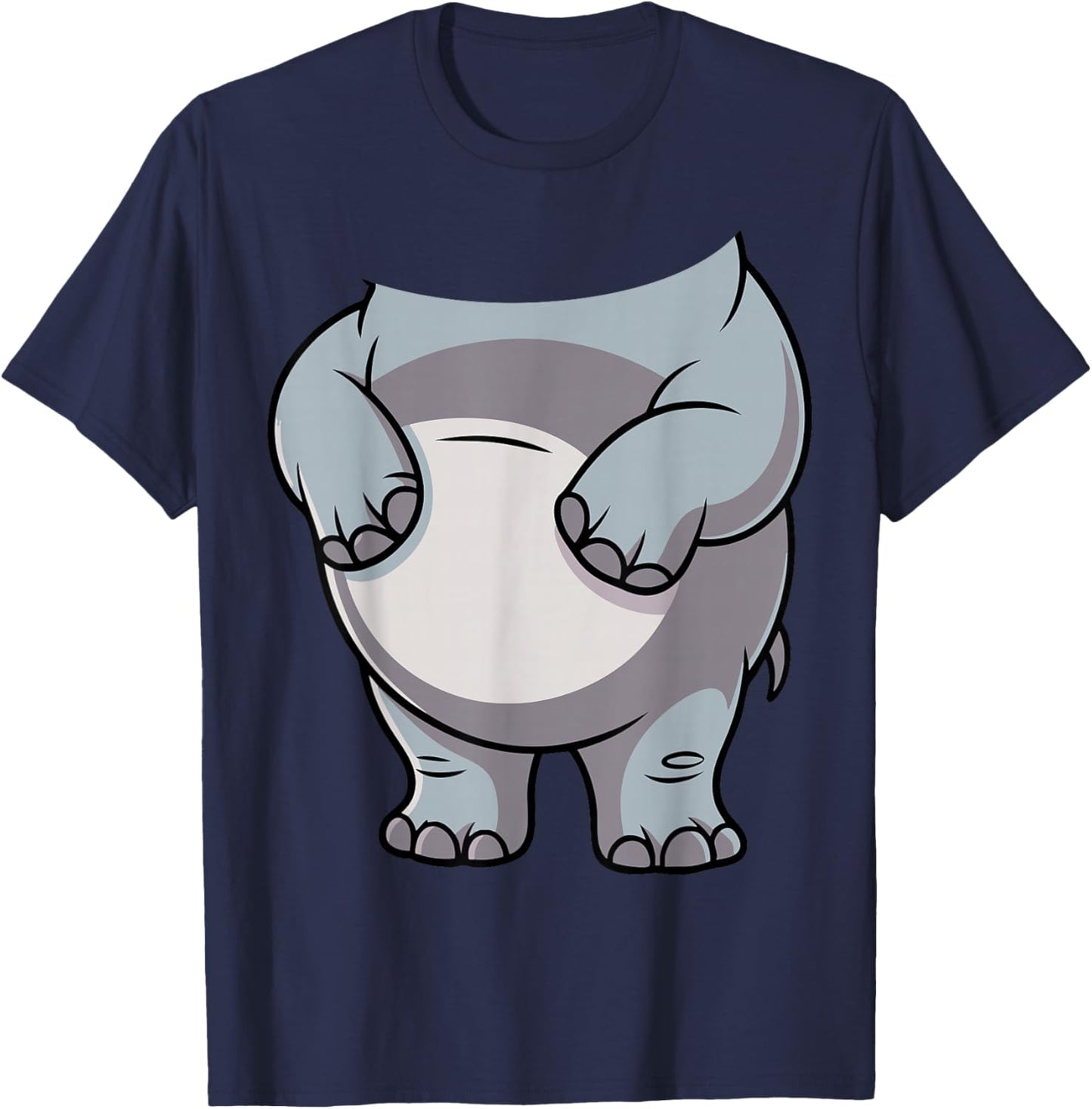 Hippo Shirt Adult Kids Men Women Hippopotamus Costume T-Shirt - T-Shirt | Navy