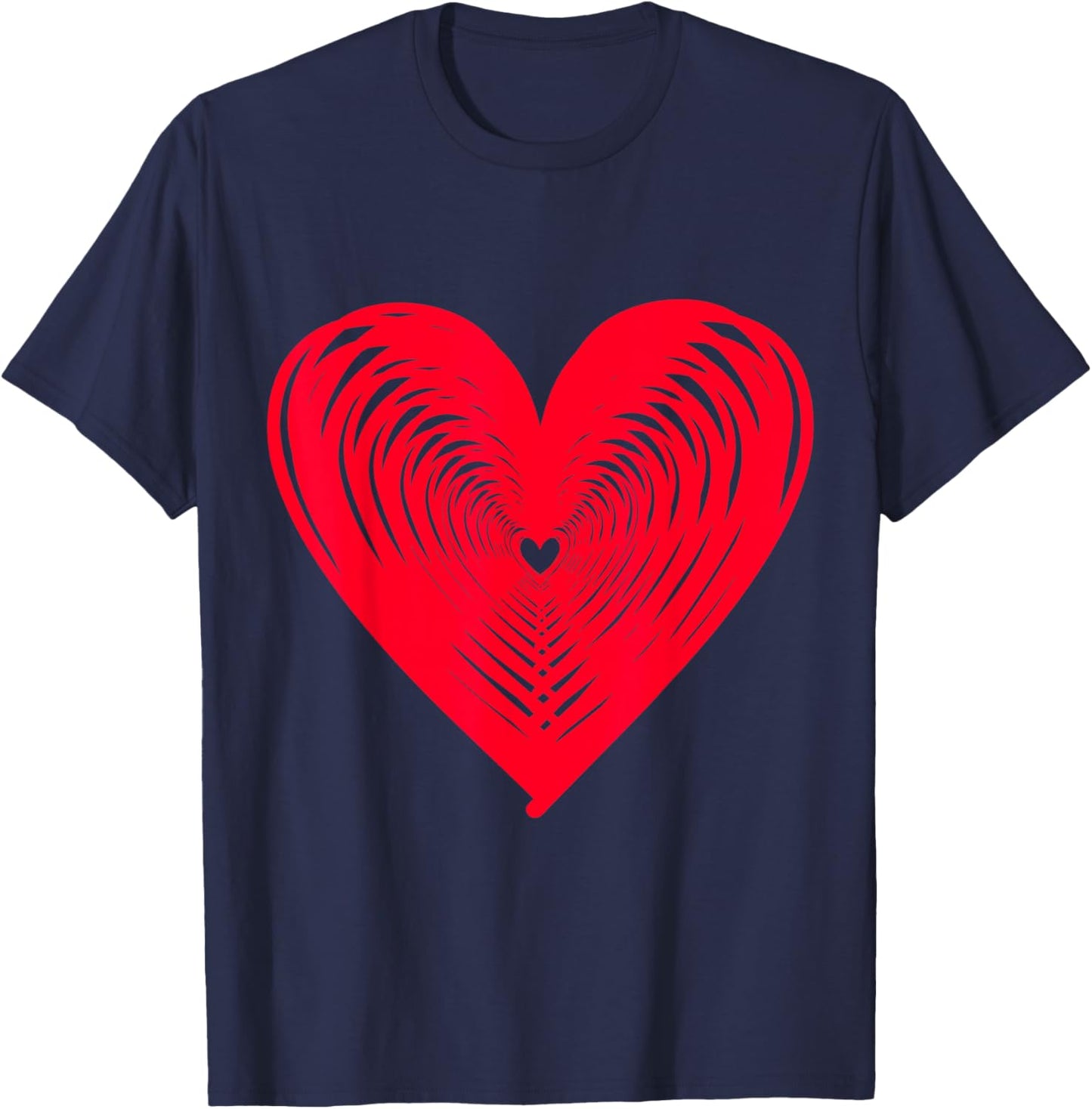 Happy Valentine's Day Love Heart T-Shirt - T-Shirt | Navy