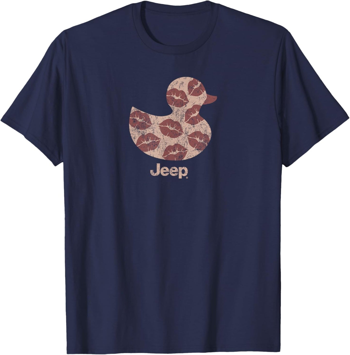 Jeep Duck Kisses Officially Licensed T-Shirt - T-Shirt | Navy