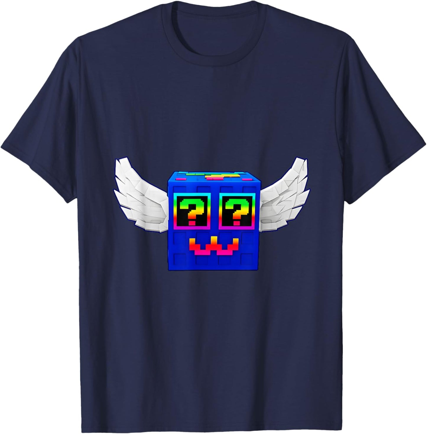 Steal a Brainrot God Lucky Block 4 brainrots Inside Lox Game T-Shirt - T-Shirt | Navy
