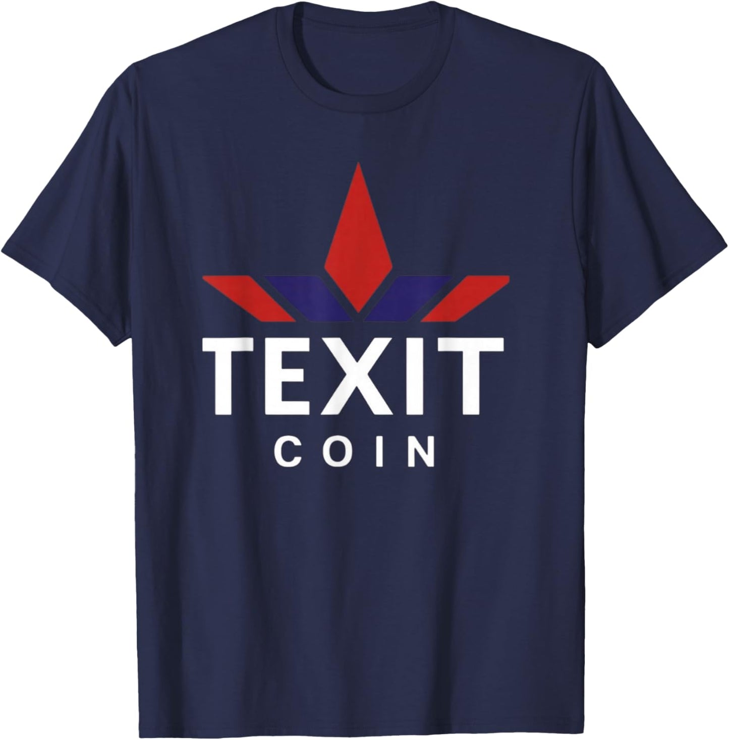 Texit Logo American Made Cryptocurrency Blockchain T-Shirt - T-Shirt | Navy