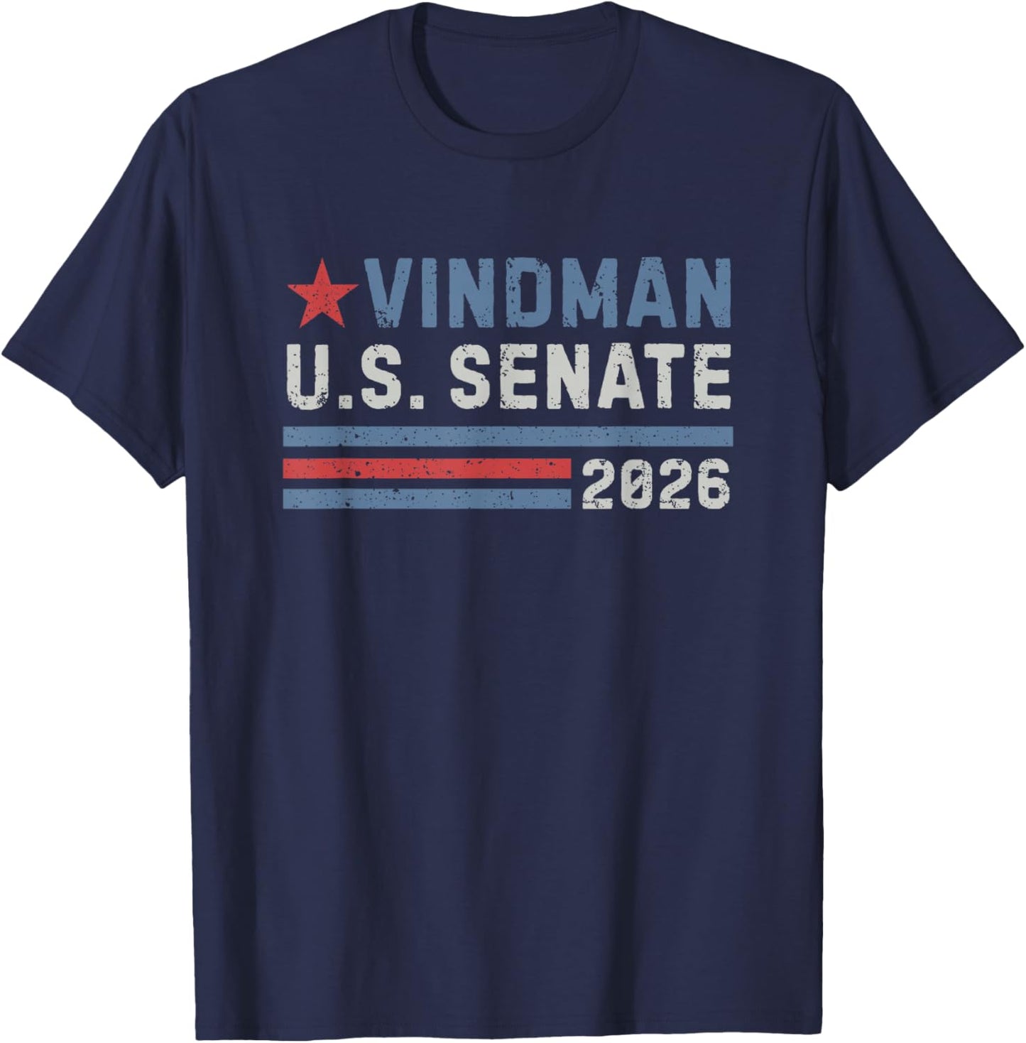 Alexander Vindman for U.S. Senate from Florida 2026 Vintage T-Shirt - T-Shirt | Navy
