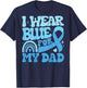 I Wear Pink for My Dad Ribbon Diabetes Awareness Support T-Shirt - T-Shirt | Navy