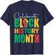 Celebrate Black History Month Women Kids T-Shirt - T-Shirt | Navy