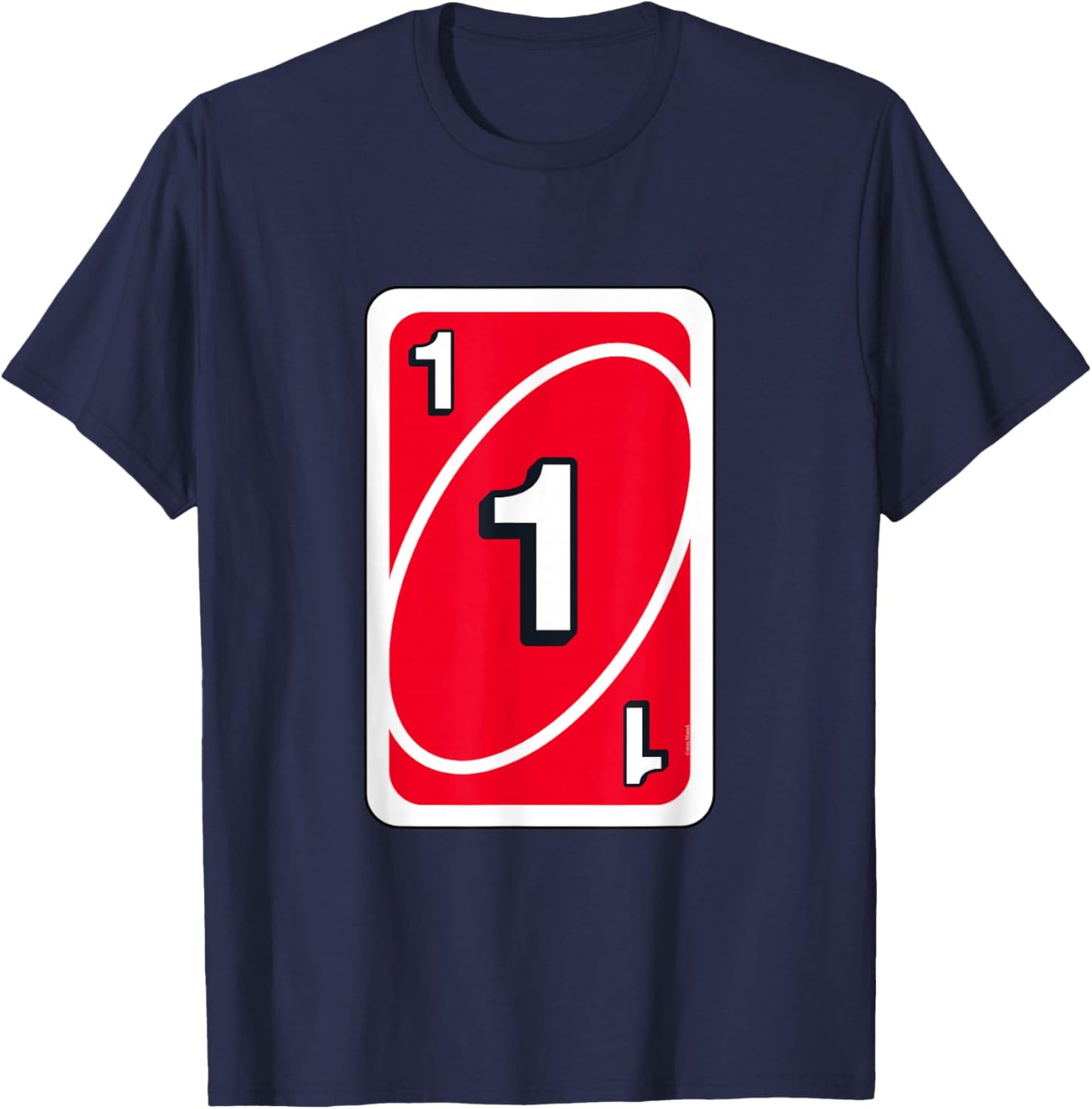 UNO Halloween Red 1" Card T-Shirt - T-Shirt | Navy
