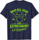 Funny Leprechaun Amateur Sketch Meme Irish St Patrick's Day T-Shirt - T-Shirt | Navy