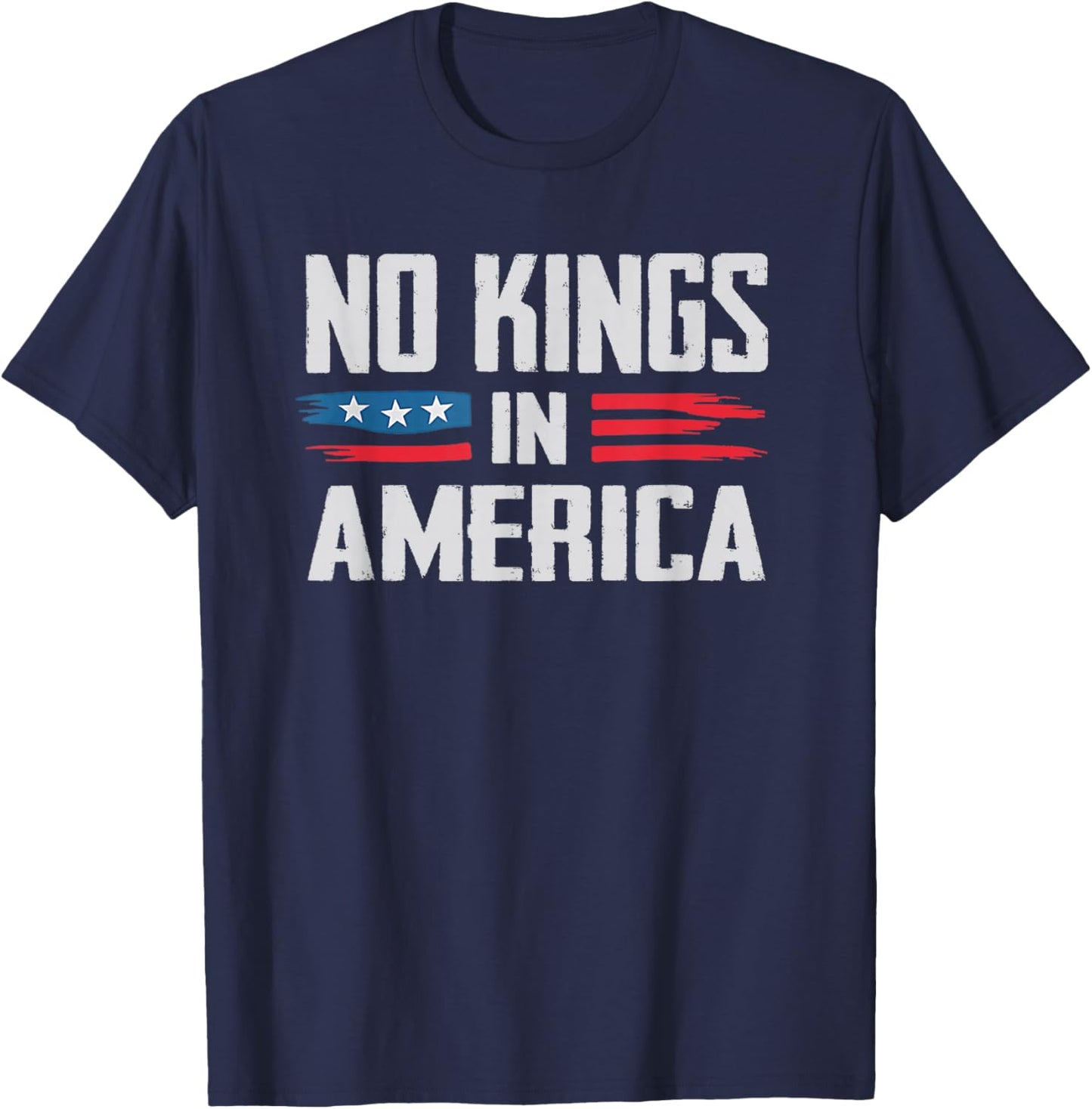 No Kings in America T-Shirt - T-Shirt | Navy
