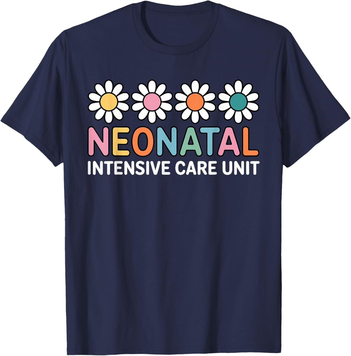 Cute Neonatal Intensive Care Unit Nurse NICU T-Shirt - T-Shirt | Navy