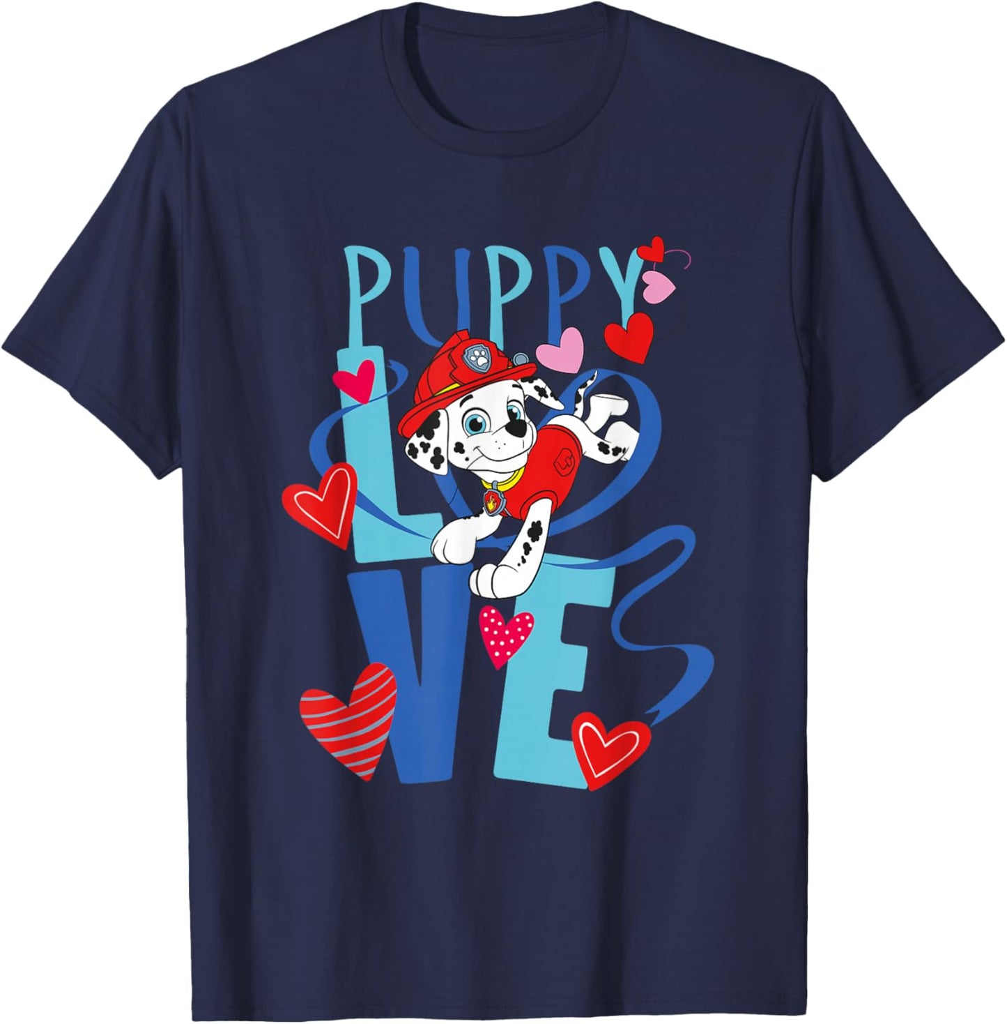 Paw Patrol Valentine's Day Puppy Love T-Shirt - T-Shirt | Navy