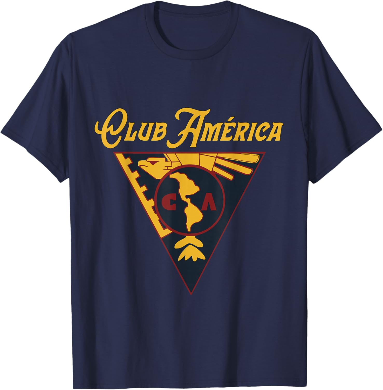 Club America Retro Eagle Crest T-Shirt - T-Shirt | Navy