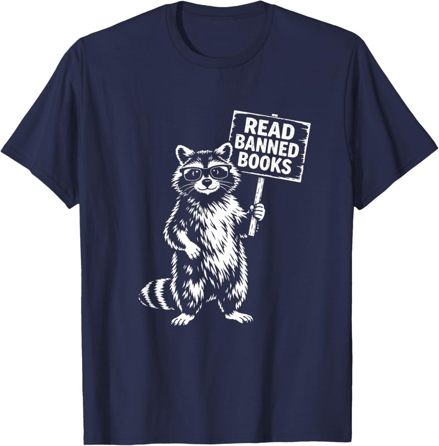 Read Banned Books Book Lover Bookworm Men Women T-Shirt - T-Shirt | Navy
