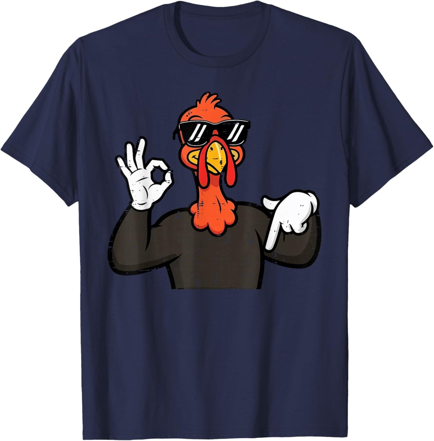 Thanksgiving Turkey 67 Hand Sign Funny 6 7 Meme Men Kids Boy T-Shirt - T-Shirt | Navy