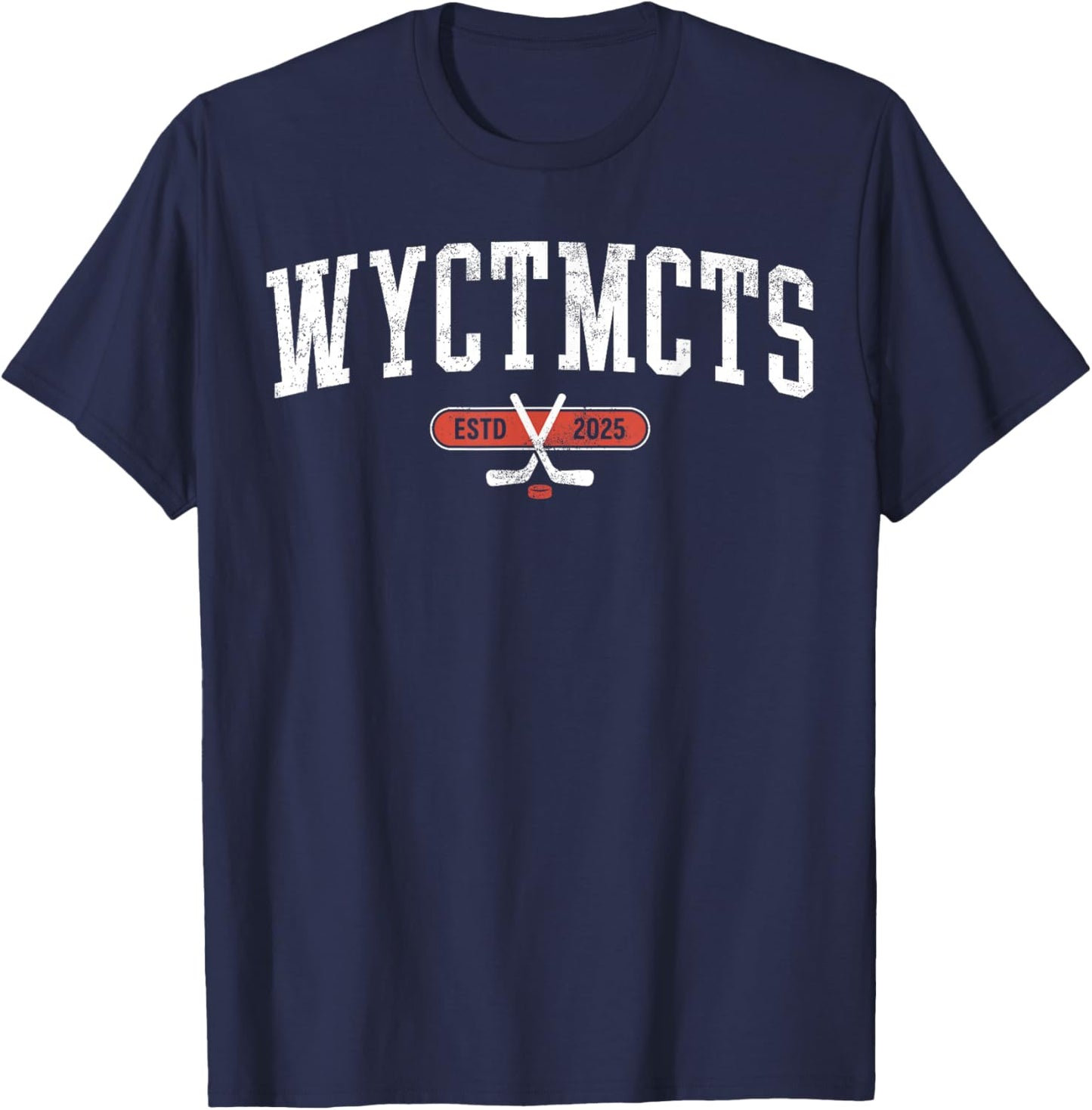 WYCTMCTS Abbreviation Athletic T-Shirt - T-Shirt | Navy