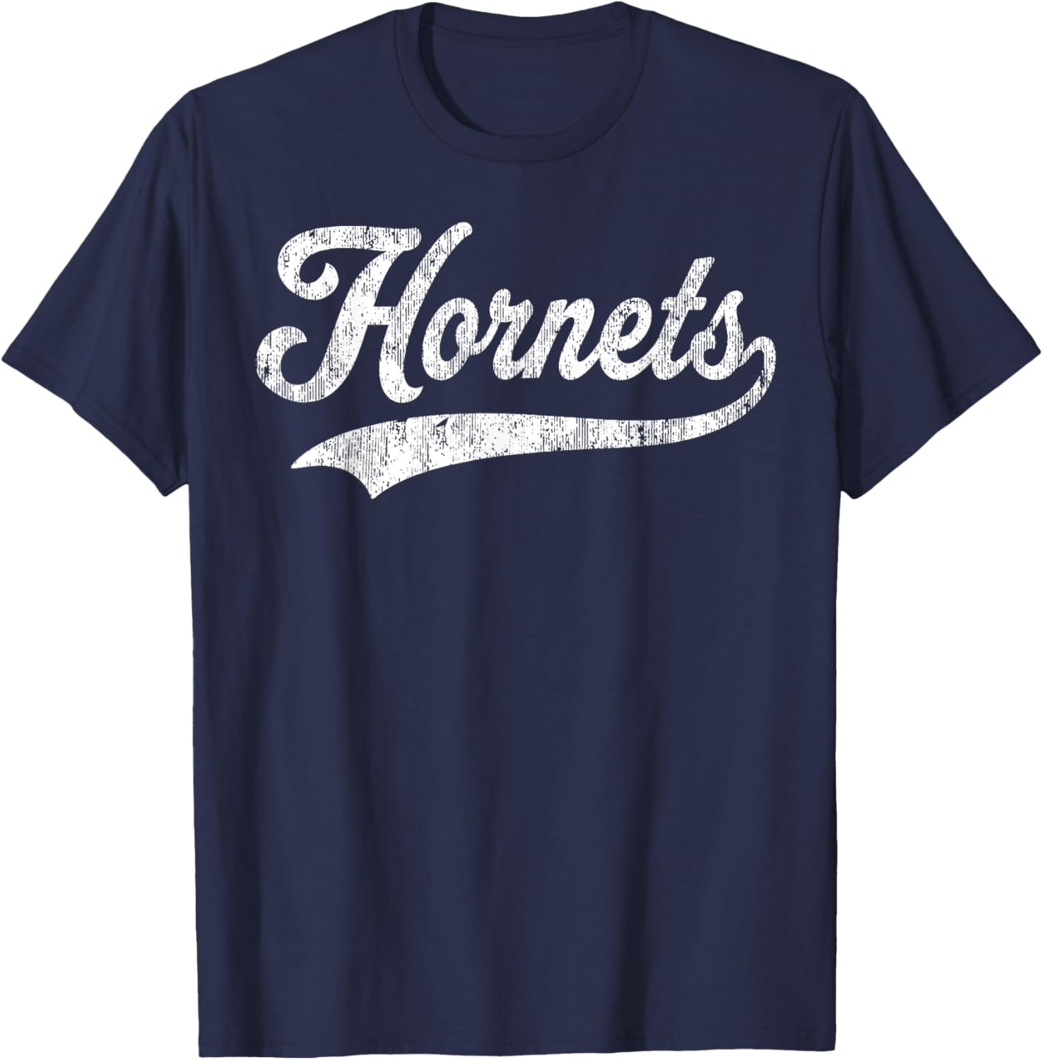 Hornets Vintage Design Men Women Kids T-Shirt - T-Shirt | Navy