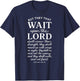 They That Wait Upon The Lord Isaiah 40:31 Bible Verse T-Shirt - T-Shirt | Navy