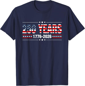 250 Years American 1776 2026 250th USA Men Women T-Shirt - T-Shirt | Navy
