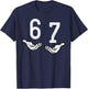 6 7 Meme Hands Funny 67 Gen Alpha Slang Kids Boys Youth T-Shirt - T-Shirt | Navy