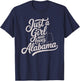 Cute Just A Girl Who Loves Alabama, Women's and Girls Fun T-Shirt - T-Shirt | Navy