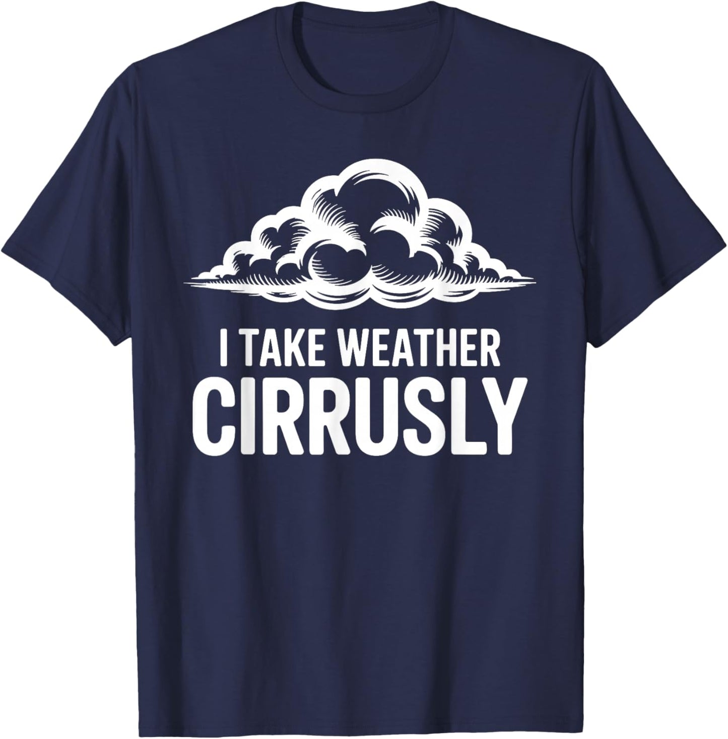 Meteorologist Design Women Weatherman Weather Lover T-Shirt - T-Shirt | Navy