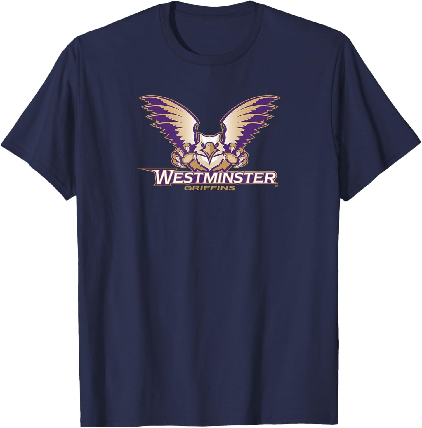 Westminster University Griffins Athletic Primary T-Shirt - T-Shirt | Navy
