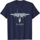 United States Military F-15EX Jet Fighter T-Shirt - T-Shirt | Navy