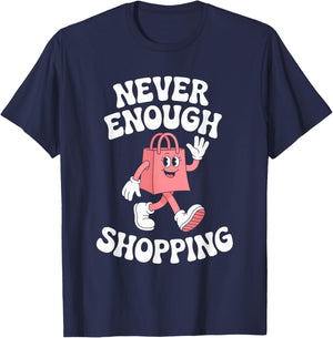 Funny Shopping Retro T-Shirt - T-Shirt | Navy