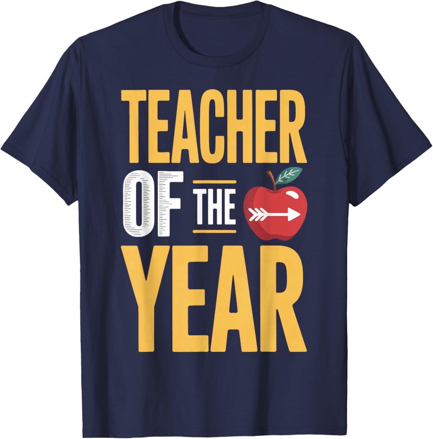 Teacher of The Year Top Student Mentor T-Shirt - T-Shirt | Navy